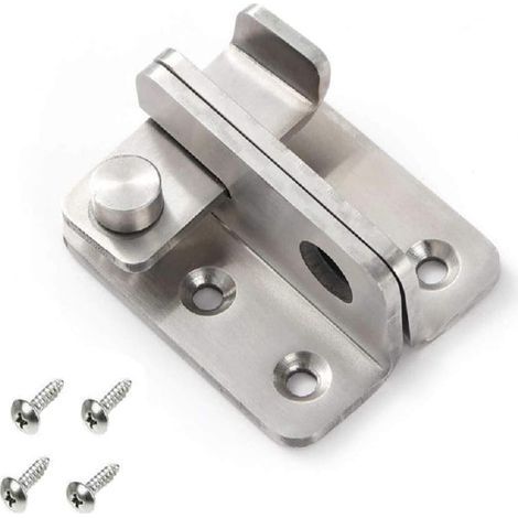 Moraillon Porte Cadenas Petite Antivol Loquet,Acier Inoxydable Cadenas Verrou à Bascule Verrous de Porte de sécurité,Gauche Ouvert,Seuçais (1/5)