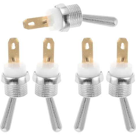 Interrupteur d'Arrêt de Tronçonneuse, Lot de 5 Pièces en Fer Remplacement pour Tronçonneuse à Essence, Kit D’Entretien Extérieur, Installation Facile, Usage Réparation (1/5)