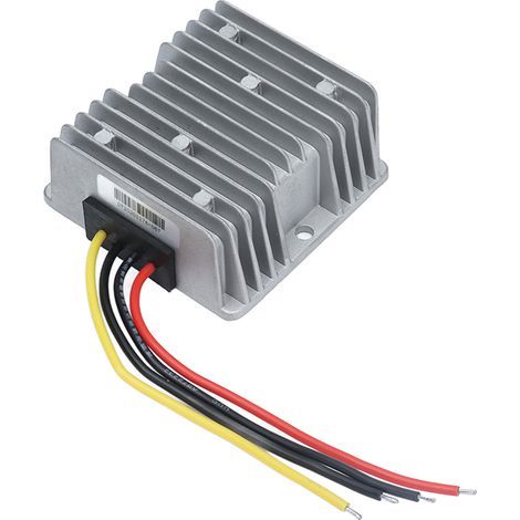 Convertisseur abaisseur CC-CC, 24 V à 13,8 V, 10 A, transformateur abaisseur régulé pour usage automobile.