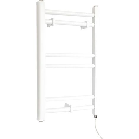 Hudson Reed Ive - Sèche-Serviettes Design Électrique Moderne Plat - Blanc  - 60 cm x 40 cm