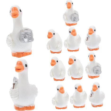 Stück Miniatur Enten Figuren Aus Langlebigem Resin Für (1/5)