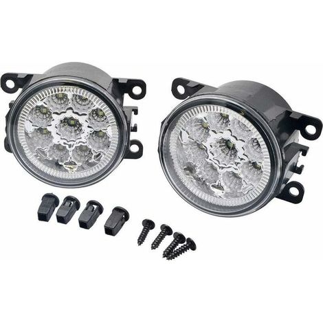 Lot de 2 feux de brouillard avant 9 LED pour F0rd Fistresta MK6 MK7 (1/4)