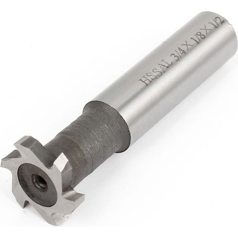 Fräser Langlochfräser 19 mm Schneiden Dia 3 Tiefe 6 Flöten HSS T T-Nut-Fräser Slot Schaftfräser