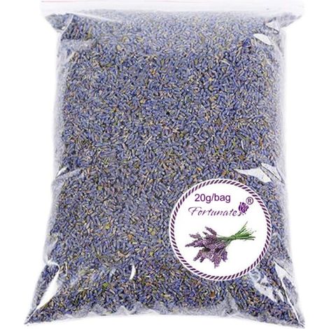 Sachet Lavande Séchée Premium - Fleurs Parfumées pour Armoire, Tiroir et Intérieur - Lot de 2 Poches Décoratives Naturelles (1/4)