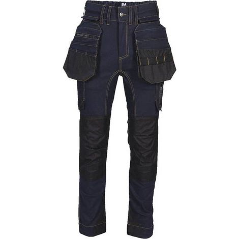 Pantalon de Travail Alzo - Taille 36 - Raw Jean - Résistant et Confortable - D-Work