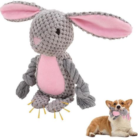 Un chiot en peluche robuste, durable et couineur, interactif, lavable et léger. (1/5)