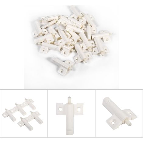 20 Pièces/Lot Amortisseurs de Porte de Placard de Cuisine, Fermeture Douce et Silencieuse, Gris/Blanc (1/5)