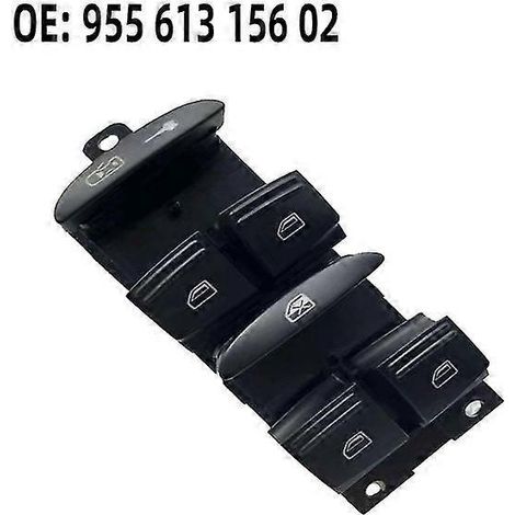 Bouton de commande de lève-vitre avant neuf pour Porsche Cayenne S GTS 911 958 718 Macan Boxster Panamera Coupé Carrera Cayman Turbo Panneaux de porte intérieurs &--95561315602 (1/5)