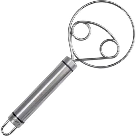 Batteur à pâte manuel à spirale en acier inoxydable 304 et mélangeur à farine, outil pour mélanger les salades (1/5)