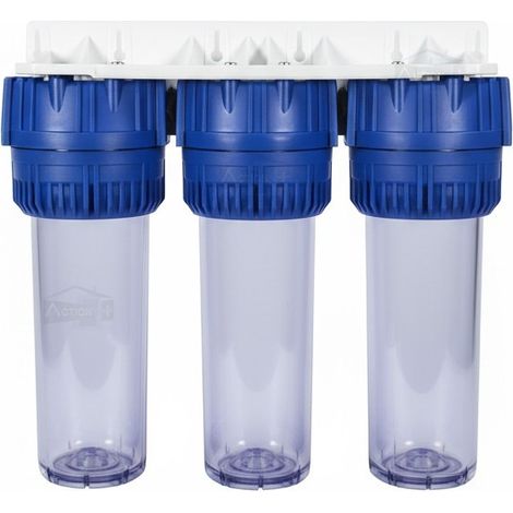 Porte Filtre Triplex Transparent Grand Débit (1/4)