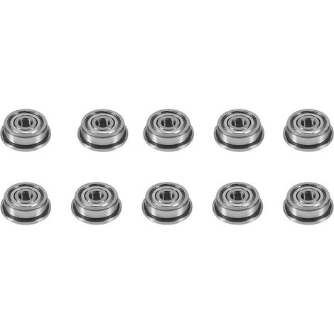 10 Roulements à Billes à Gorge Profonde F623ZZ 3x10x4mm avec Bride pour Imprimante 3D - Lot de 10 Pièces (1/5)