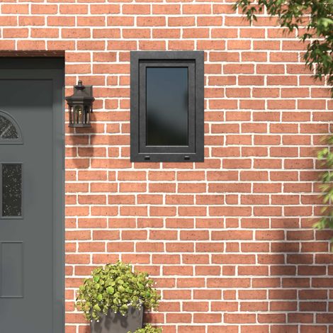 vidaXL Fenêtre de sous-sol RISOR 60 x 80 cm PVC et verre Anthracite