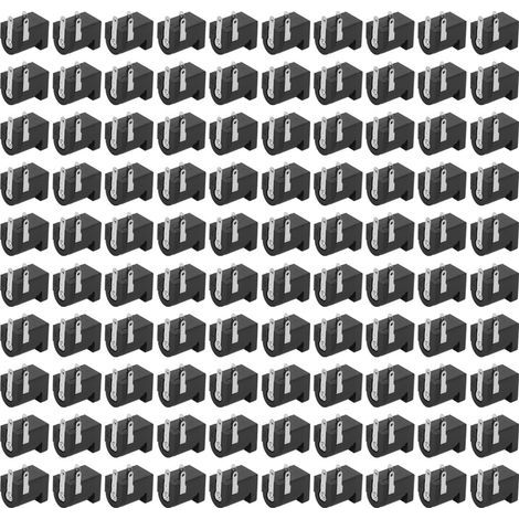 Connecteur Jack femelle, 100 pièces, prise de courant cc, pièces électriques, 5.5x2.1MM, léger (1/5)