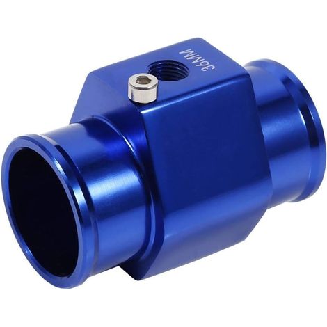 Sensore radiatore da 36 mm, adattatore sensore temperatura acqua tubo radiatore universale in lega di alluminio blu (1/5)
