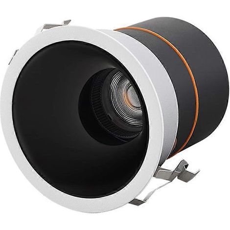 Ensemble de spots encastrés LED 7W (1, 2, 4 ou 7 pouces) avec déflecteur en aluminium, diffuseur anti-éblouissement COB, éclairage orientable, 6000K (1/5)