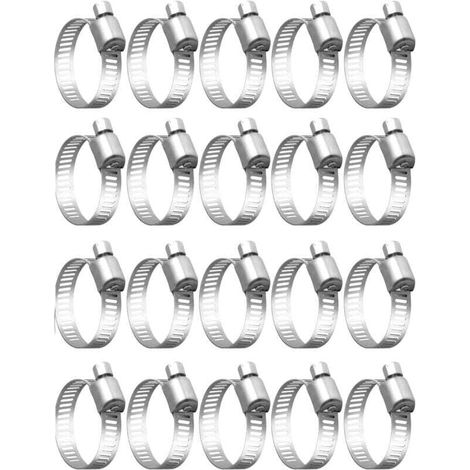 Rohrschellen Rohrbefestigung 20 Stück Edelstahl 304, 32–50 mm Für Installateure und Haushalte (Gas/Wasser/Kabel) (1/4)