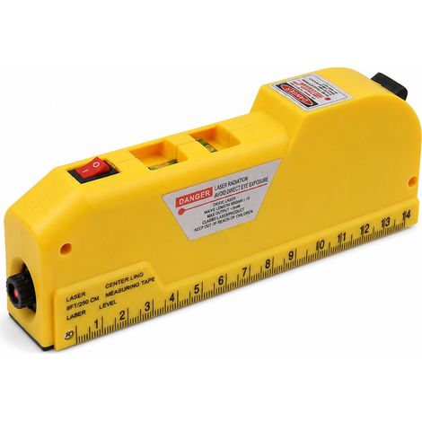 Niveau Laser 4 en 1 Portable pour Bricolage Jaune 158 mm (1/5)