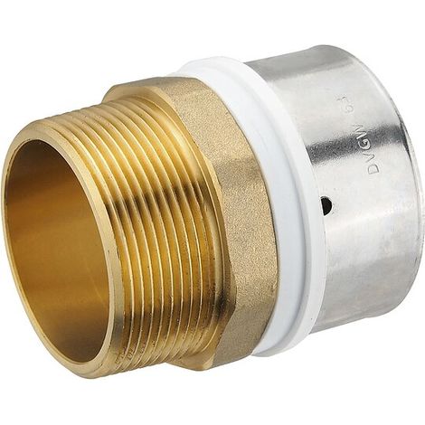 Pressfitting-Übergang 63 x 4,5 mm - 2 Zoll Außengewinde für MV-Rohr (1/2)