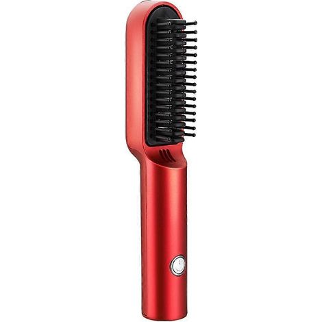 Professioneller, kabelloser USB-Haarglätter mit beheiztem Kamm zum schnellen Glätten und Locken der Haare, beheiztes elektrisches Stylinggerät, B (1/5)