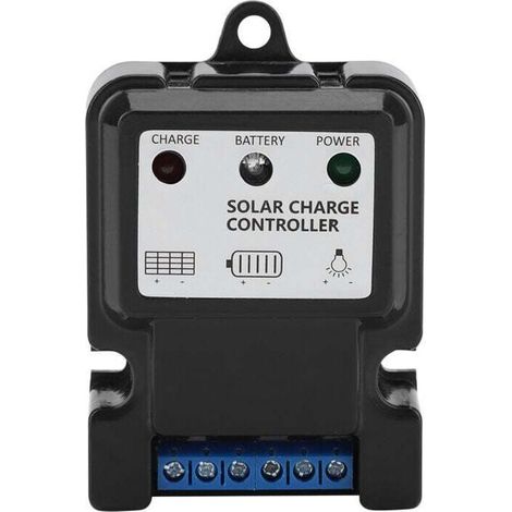 Ulisem10A régulateur de charge solaire intelligent 12V / 22.2V régulateur photovoltaïque à 3 étages PWM régulateur de l'énergie solaire(DHS-5S6V/12V 10A)
