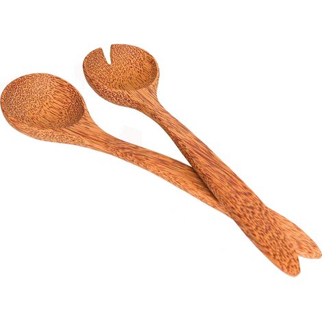Set de couverts à salade en bois de cocotier (1/3)