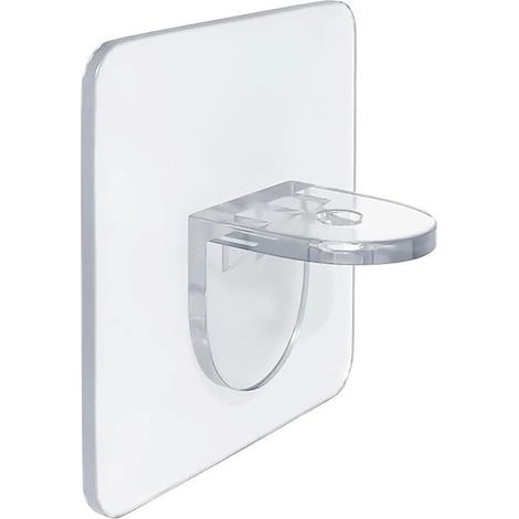 Lot de 24 chevilles adhésives en forme de L pour étagère de meubles, placard, pas besoin de percer des crochets muraux (1/5)
