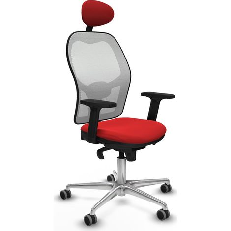 Sedia piqueras y crespo Jorquera bianco rete comfort ufficio (1/2)