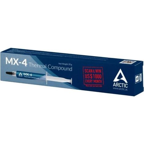 Pâte Thermique - Conductivité 8.5 mK - Viscosité 870 Poise - Pour Processeur - 20 g (1/2)
