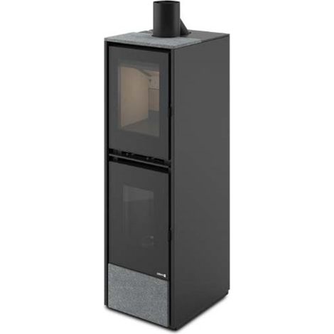 Poêle mixte bois et pellets Paterno Integra Stone (1/2)