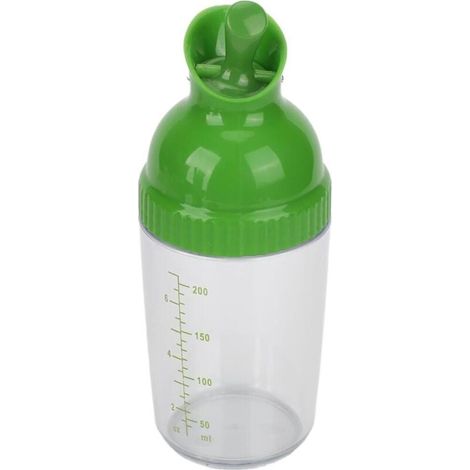 Salatdressingbehälter, auslaufsicher, tropffest, 200 ml Salatdressing-Shaker für die Küche (grün) (1/4)