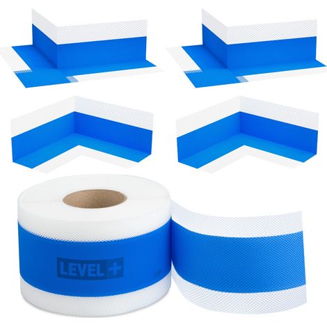LEVEL+ Bandset Dusche Balkon Dichtband Dichtbahn Duschelement Ecken Profi Set B25 (1/4)