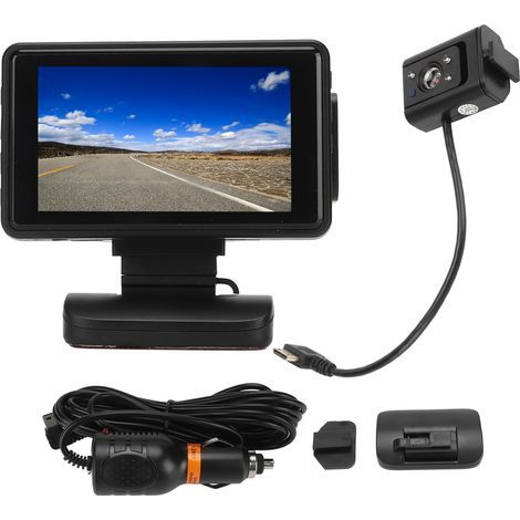 Cámara para coche HD 1080P con visión nocturna infrarroja, detección de movimiento y pantalla LCD de 3 pulgadas - Modelo F9 (1/5)