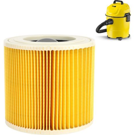 Patronenfilter für Nass-/Trockensauger. KÄRCHER A 2204 2254 2656 MV2 MV3 Mehrzwecksauger. (1/5)