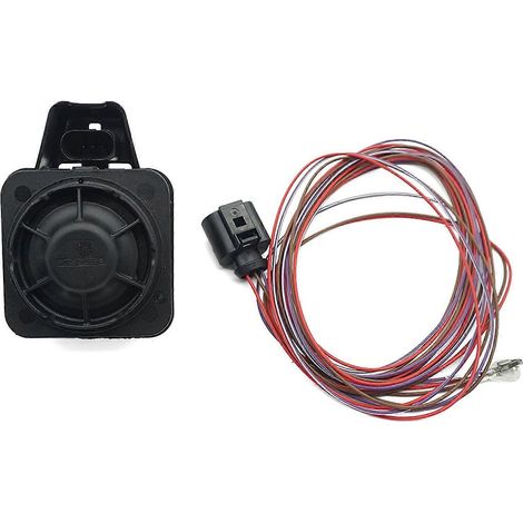 Sirena de alarma antirrobo de activación rápida 5Q0951605A 5Q0951605B para automóviles, 12 V, 3 pines, construcción impermeable, alerta sonora de 110 dB, multicolor. (1/5)
