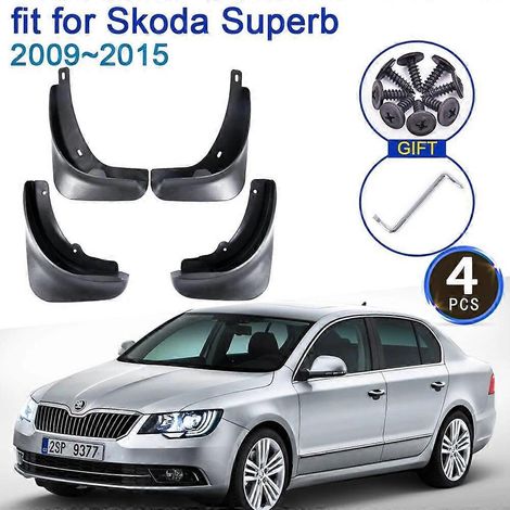 Schmutzfänger für Skoda Superb B6 3T MK2 20092015, 4x Schmutzfänger, Kotflügel-Styling-Zubehör, Upgrade-Schutzlappen, Spritzschutz