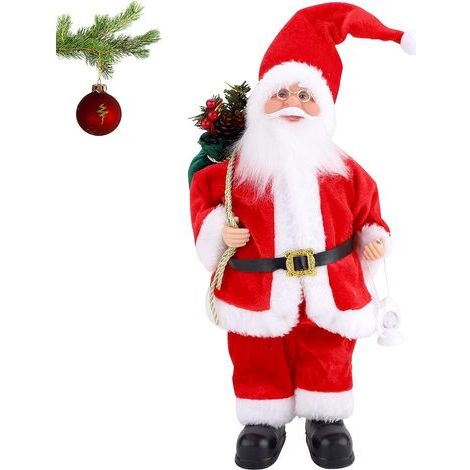 Weihnachtsmann, 30 cm, stehend, rote traditionelle Weihnachtsminifigur (1/5)