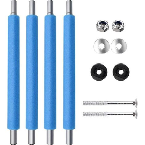 Replacement trampoline poles, 196 cm long replacement poles for trampolines, trampoline poles with foam anti-collision covers, replacement poles for trampoline nets (1/5)