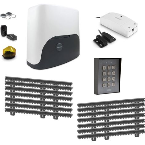 Kit motorisation pour portail coulissant - Thomson - 500044 - 1 motorisation Thomson + 1 kit de crémaillère de 7 mètres + 1 kit wifi connecté + 1 digicode filaire (1/5)