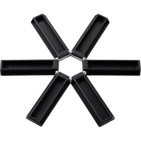 Sets de table pliables et résistants à la chaleur, en plastique isolant, pour casseroles, poêles et bols. (1/5)