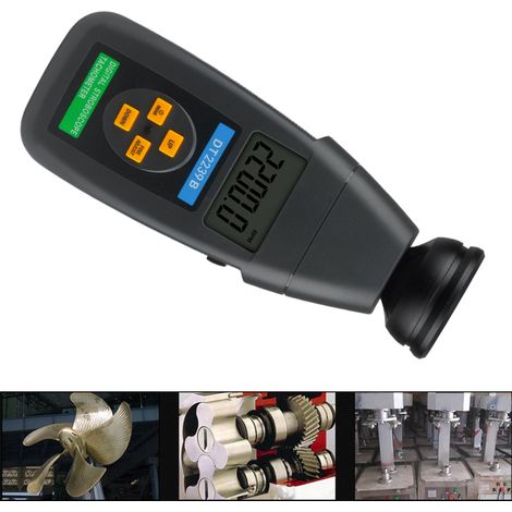 DT2240B berührungsloser Drehzahlmesser, Blitzzähler, Drehzahlmesser ohne Reflektorstreifen, Geschwindigkeitsanzeiger, fotoelektrischer Geschwindigkeitsanzeiger (1/5)