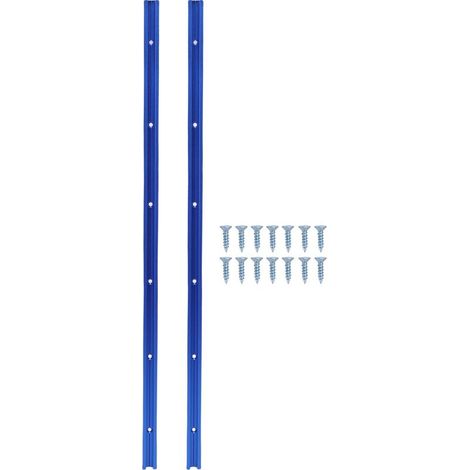 Rail En T - Aluminium - 600 mm - 19 mm x 9,5 mm - Pré-percé - Pour Scie À Table Et Atelier De Bois - 2 Pièces (1/5)