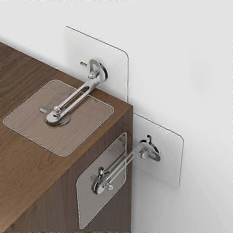Lot de 6 chevilles murales pour meubles sans perçage pour une installation facile et anti-basculement. Nouveauté 2026. (1/4)