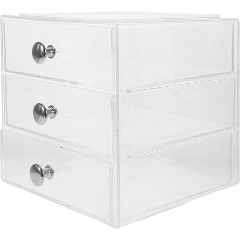Acryl Organizer Stapelbares Design mit Drei und Griff für
