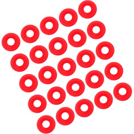 25 Stück rote Silikondichtungen von Grolsch für Bügelverschlussflaschen, Heimbrau-Bierflaschen (1/5)