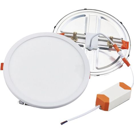 Downlight Led Circular Empotrable 15W 3000K Corte Ajustable 50mm a160mm Regulable