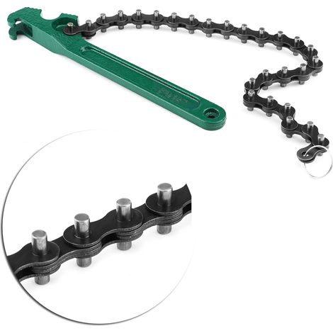 12-Zoll-Kraftstoffölfilterschlüssel, Kettenfilterentferner, Kfz-Spannwerkzeug, Hochleistungs-Kettenklemme, 30 cm (1/5)