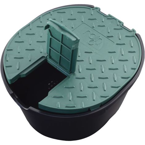 POZZETTO CIRCOLARE CON COPERCHIO ø cm 16,8 x 14,9 - H 11,6  - RAIN