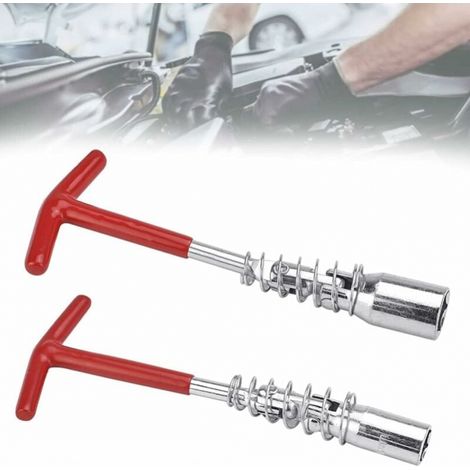 2 llaves para bujías de 16 mm y 21 mm para motocicletas, llaves para bujías, bujías para cortadoras de césped, extractor de bujías, para bujías de motor (1/5)
