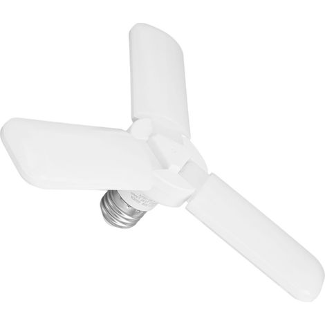 Lampe LED pliable à 3 ampoules E26/E27 pour garage, atelier ou entrepôt, AC85-265V. (1/5)