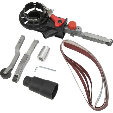 15mm adaptateur meuleuse en ponceuse à bande, machine à bande abrasive à vitesse variable (1/5)
